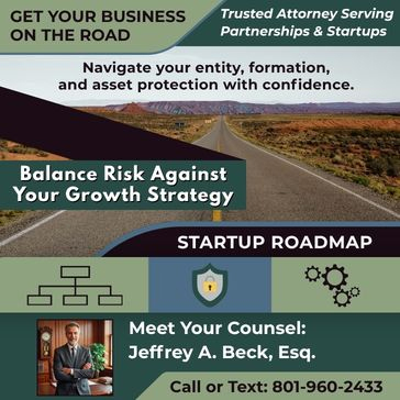 Sell Sheet made in Canva for Jeffrey A. Beck, Esq.